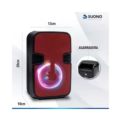 Parlante 4" Suono Bluetooth Lector SD Pendrive