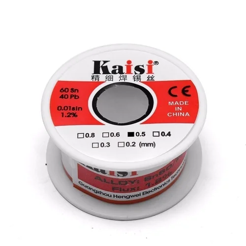 Estaño en Alambre KAISI 40G 0.5mm